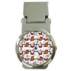 Xmas Song Pattern Money Clip Watches by Valentinaart