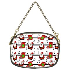 Xmas Song Pattern Chain Purses (two Sides)  by Valentinaart