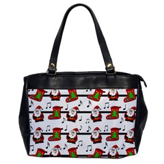 Xmas Song Pattern Office Handbags by Valentinaart