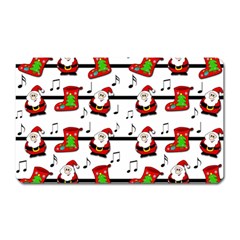 Xmas Song Pattern Magnet (rectangular) by Valentinaart