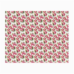 Gorgeous Pink Flower Pattern Small Glasses Cloth