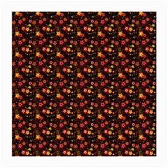 Exotic Colorful Flower Pattern  Medium Glasses Cloth (2-side) by Brittlevirginclothing