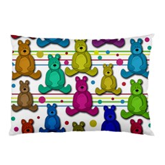 Teddy Bear Pillow Case by Valentinaart