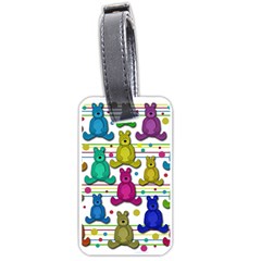 Teddy Bear Luggage Tags (one Side) 