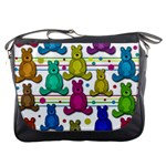 Teddy bear Messenger Bags Front