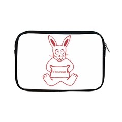 Cute Rabbit With I M So Cute Text Banner Apple Ipad Mini Zipper Cases by dflcprints