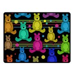 Teddy bear 2 Fleece Blanket (Small) 50 x40  Blanket Front