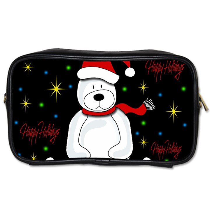 Polar bear - Xmas design Toiletries Bags 2-Side