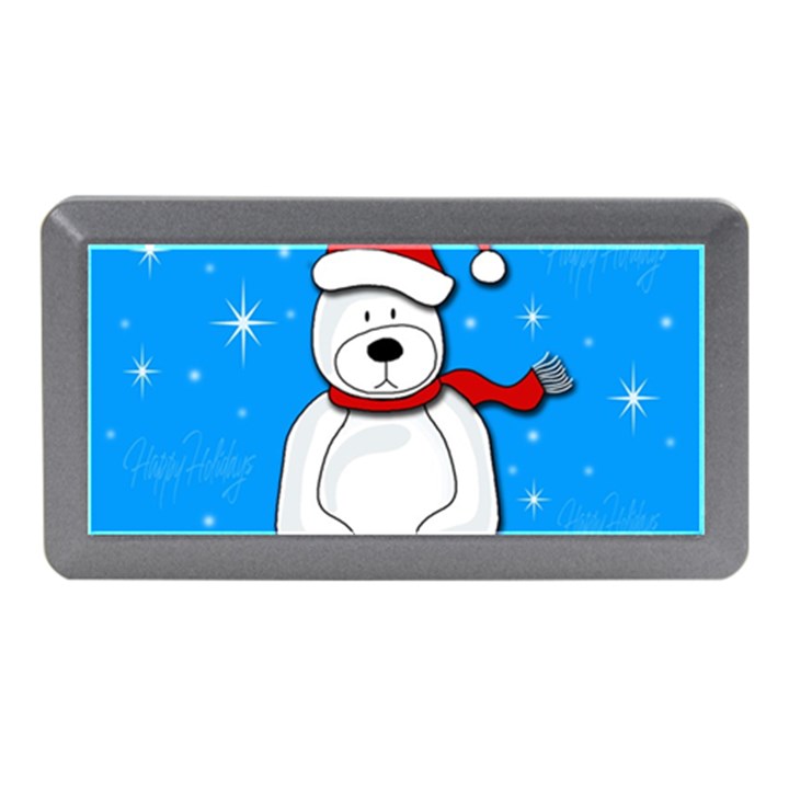 Polar bear - blue Memory Card Reader (Mini)