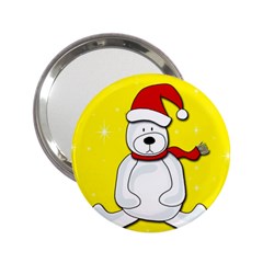 Polar Bear - Yellow 2 25  Handbag Mirrors