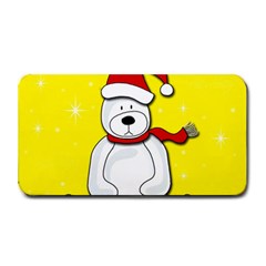 Polar Bear - Yellow Medium Bar Mats by Valentinaart