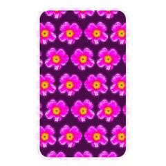 Pink Flower Pattern On Wine Red Memory Card Reader