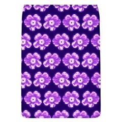 Purple Flower Pattern On Blue Flap Covers (L) 