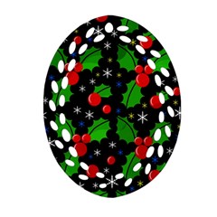 Xmas Magical Pattern Ornament (oval Filigree) 