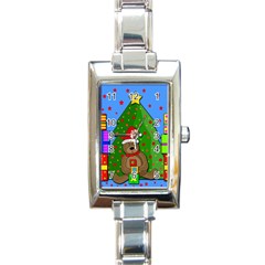 Xmas Gifts Rectangle Italian Charm Watch by Valentinaart