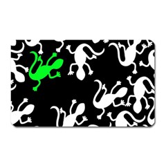 Green Lizards  Magnet (rectangular) by Valentinaart