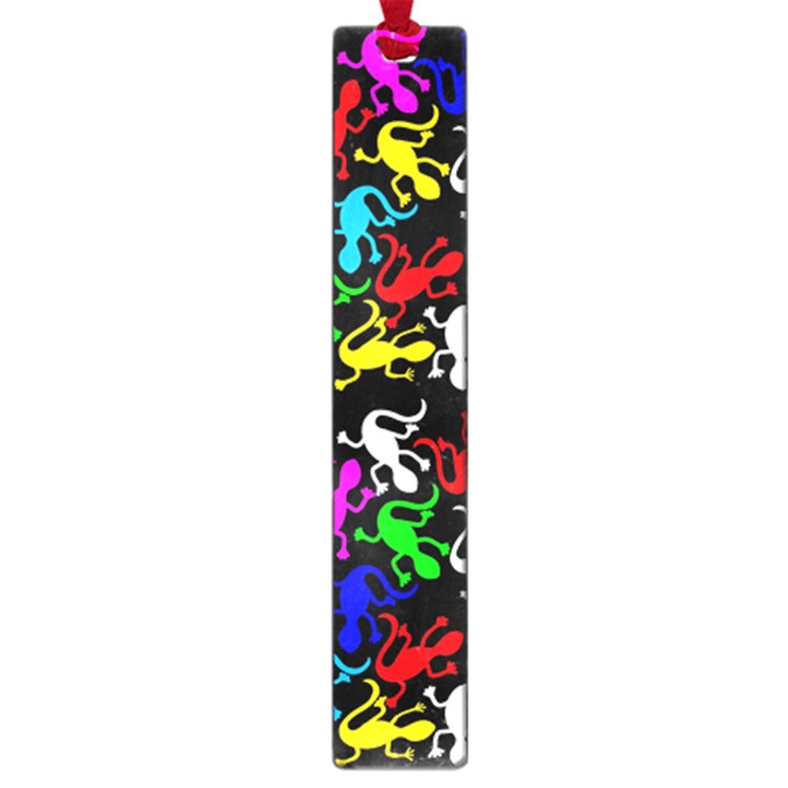 Colorful lizards pattern Large Book Marks