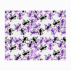 Lizards Pattern - Purple Small Glasses Cloth by Valentinaart