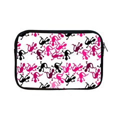 Lizards Pattern - Magenta Apple Ipad Mini Zipper Cases by Valentinaart