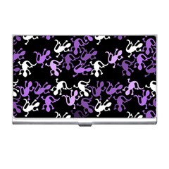 Purple Lizards Pattern Business Card Holders