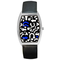 Right Direction - Blue  Barrel Style Metal Watch