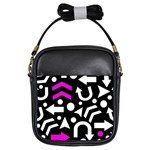 Right direction - magenta Girls Sling Bags Front