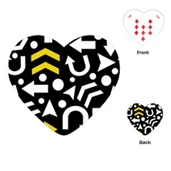 Right Direction - Yellow Playing Cards (heart)  by Valentinaart