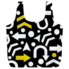 Right Direction - Yellow Full Print Recycle Bags (l)  by Valentinaart