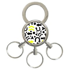 Yellow Right Direction  3-ring Key Chains by Valentinaart