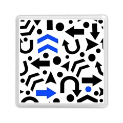 Blue Right Direction Memory Card Reader (square)  by Valentinaart