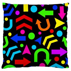Right Direction - Colorful Standard Flano Cushion Case (one Side) by Valentinaart