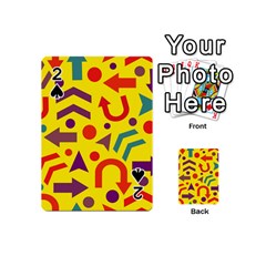 Yellow Direction Playing Cards 54 (mini)  by Valentinaart