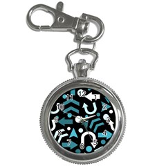 Cyan Direction  Key Chain Watches by Valentinaart