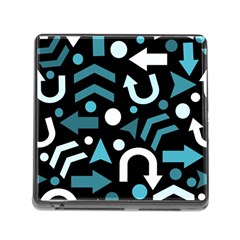 Cyan Direction  Memory Card Reader (square) by Valentinaart