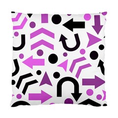 Magenta direction pattern Standard Cushion Case (Two Sides)