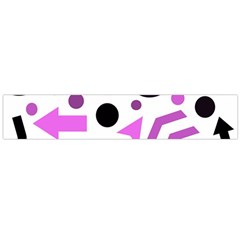 Magenta direction pattern Flano Scarf (Large)