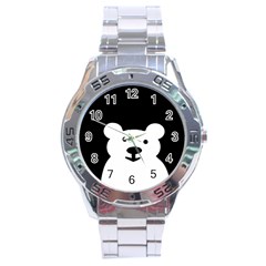 Cute Bear Watch Stainless Steel Analogue Watch