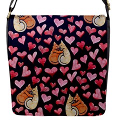 Crazy Cat Love Flap Messenger Bag (s) by BubbSnugg