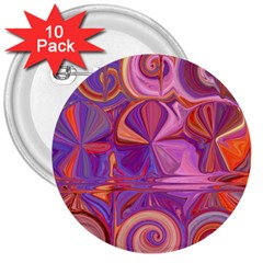 Candy Abstract Pink, Purple, Orange 3  Buttons (10 Pack)  by digitaldivadesigns