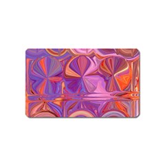 Candy Abstract Pink, Purple, Orange Magnet (Name Card)