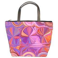 Candy Abstract Pink, Purple, Orange Bucket Bags