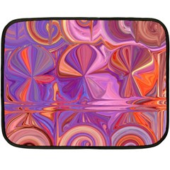 Candy Abstract Pink, Purple, Orange Double Sided Fleece Blanket (mini) 