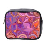 Candy Abstract Pink, Purple, Orange Mini Toiletries Bag 2-Side Front