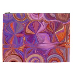 Candy Abstract Pink, Purple, Orange Cosmetic Bag (xxl) 