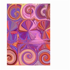 Candy Abstract Pink, Purple, Orange Large Garden Flag (two Sides) by digitaldivadesigns
