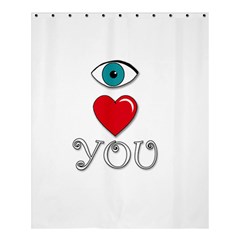 I Love You Shower Curtain 60  X 72  (medium) 