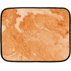 Rose Gold Marble Stone Print Double Sided Fleece Blanket (mini)  by Dushan