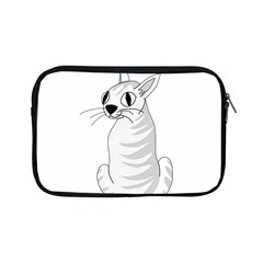 White Cat  Apple Ipad Mini Zipper Cases by Valentinaart