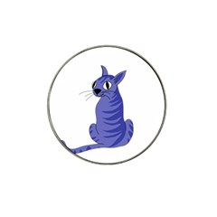 Blue Cat Hat Clip Ball Marker (10 Pack) by Valentinaart