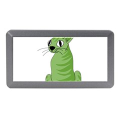 Green Cat Memory Card Reader (mini) by Valentinaart